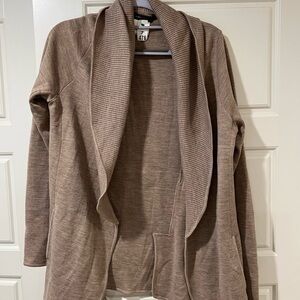 BCBGMaxAzria Taupe Cardigan Sweater
